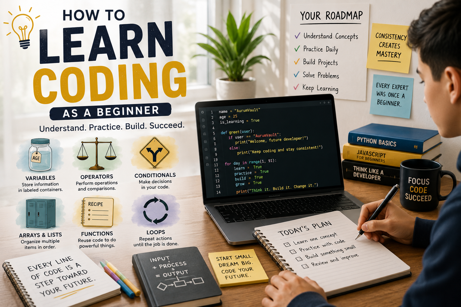 How to Learn Coding as a Beginner: A Simple Guide