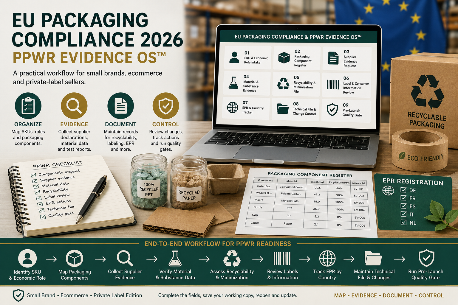 EU Packaging Compliance 2026: PPWR Checklist for Small Brands and Ecommerce