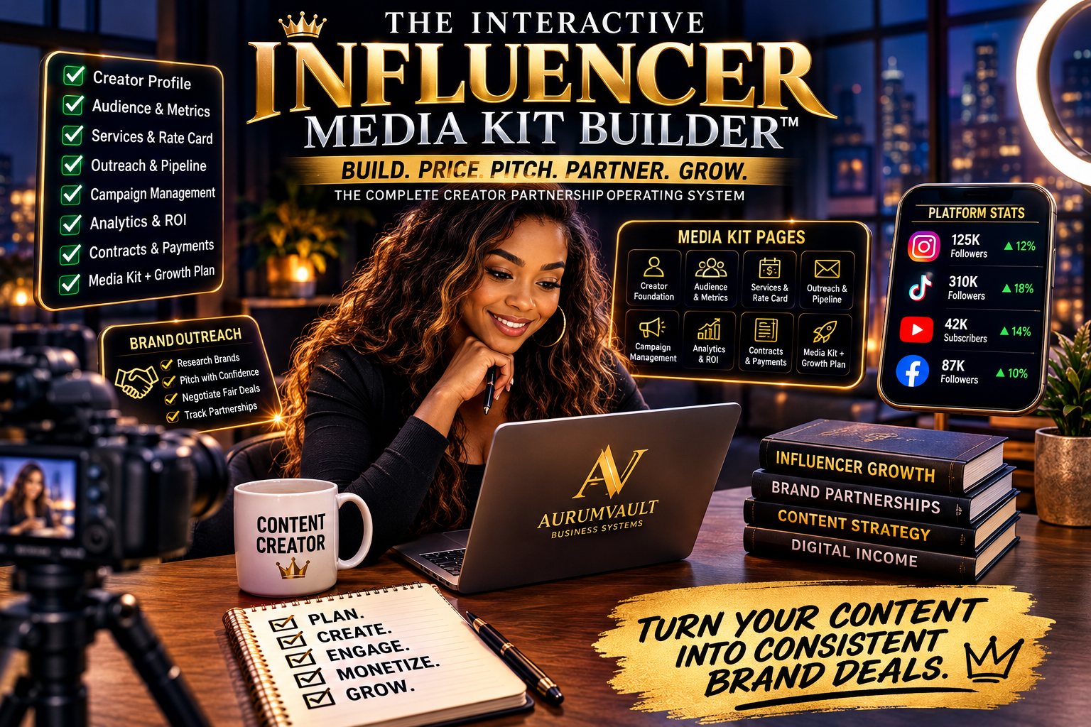 How to Create an Influencer Media Kit That Gets Brand Deals