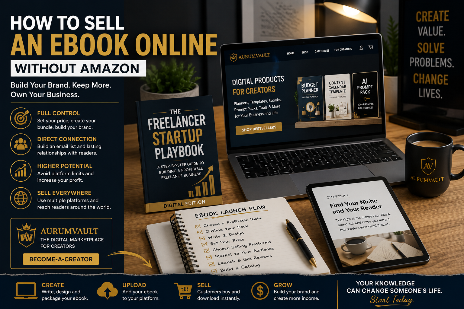 How to Sell an eBook Online Without Amazon in 2026