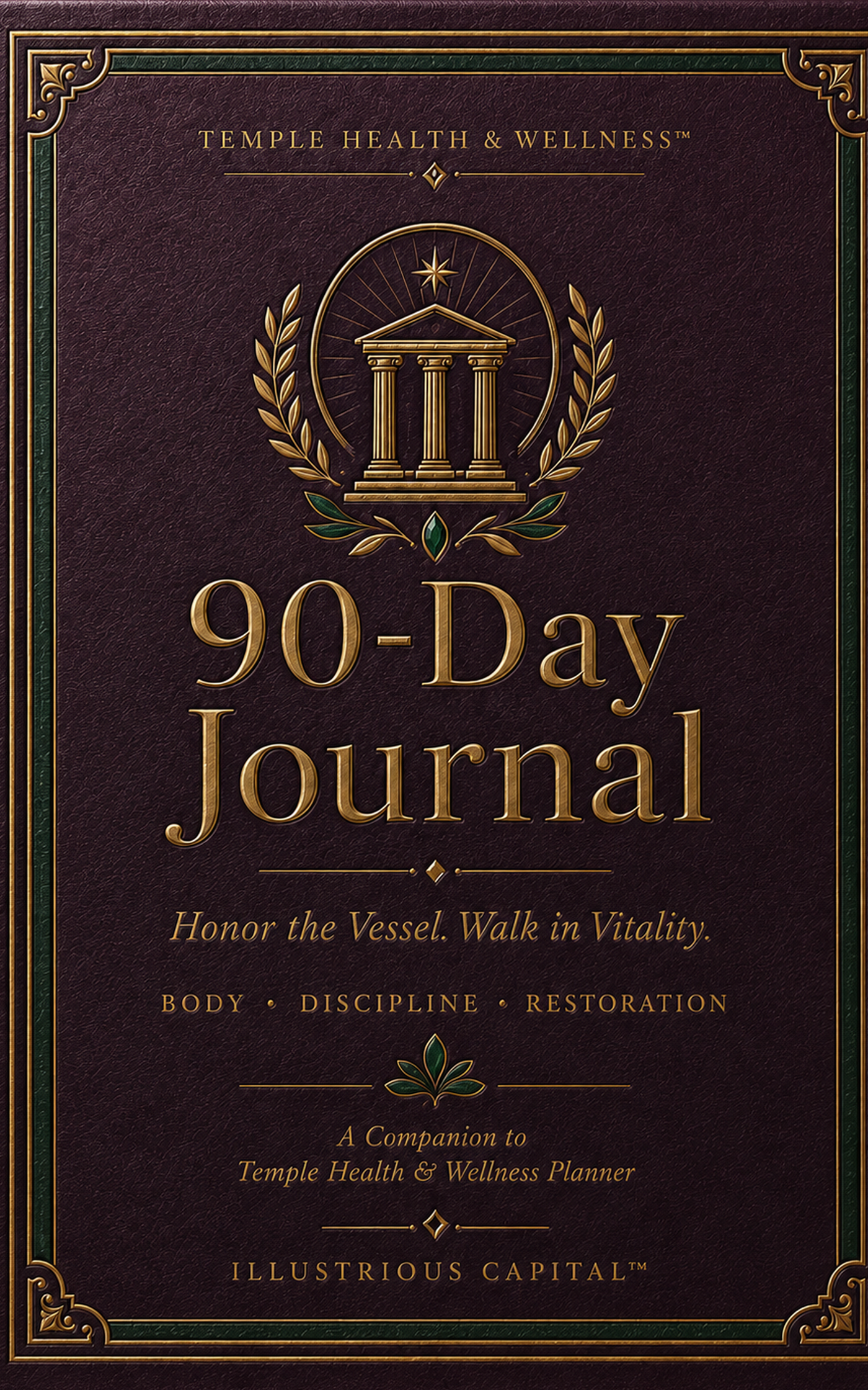Temple Health Wellness 90 Day Journal