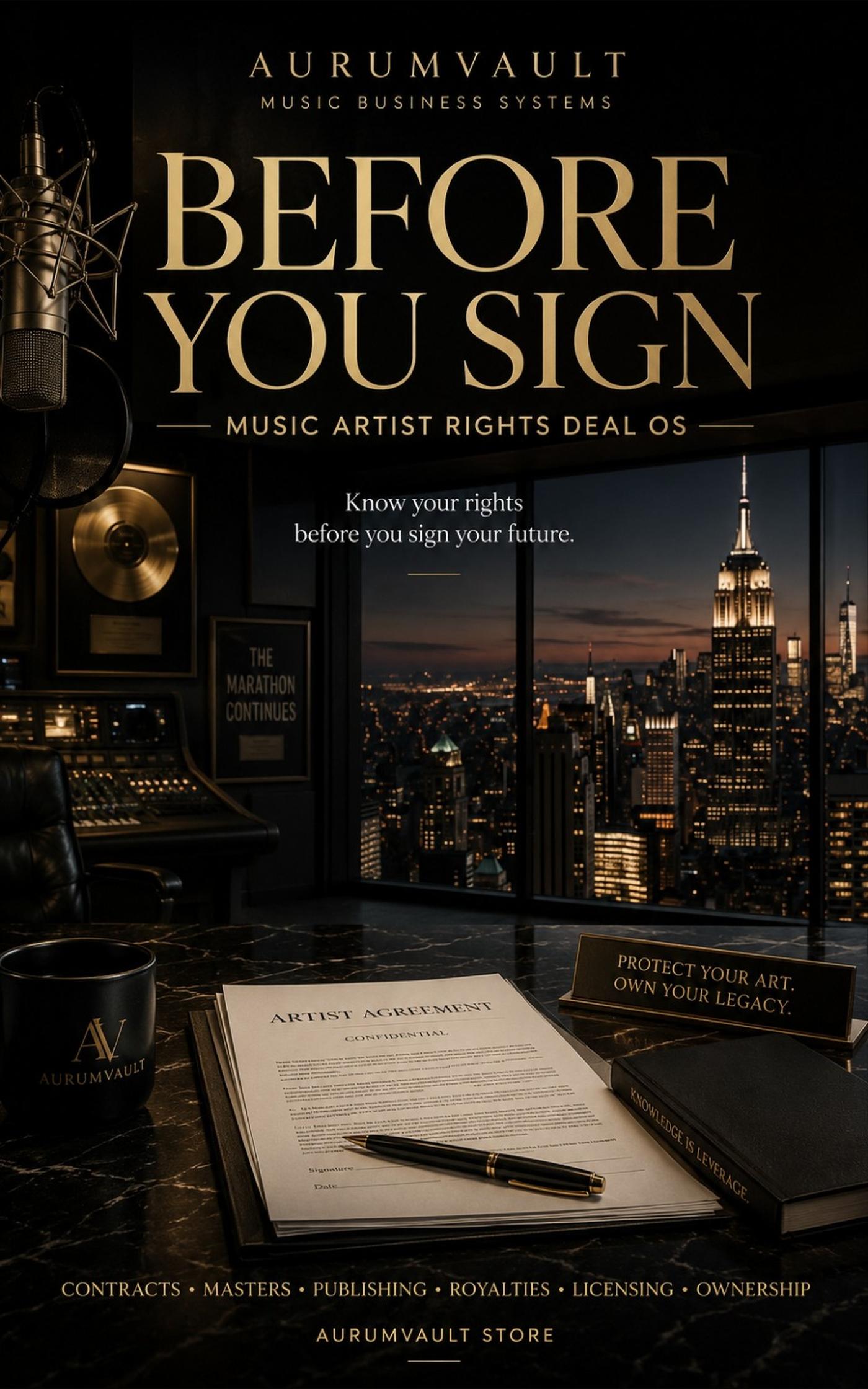 Before You Sign Music Artist Rights Deal Os